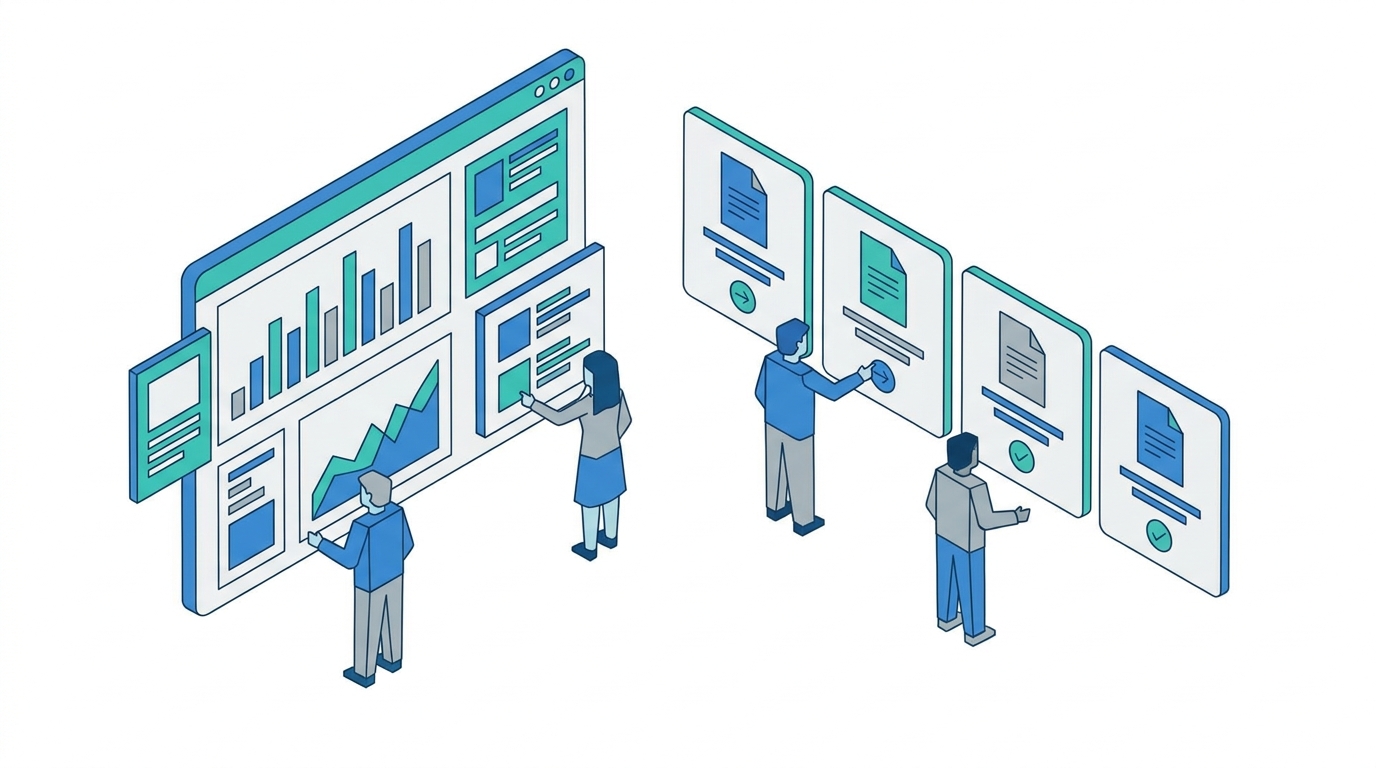Paid media and AI visibility illustration