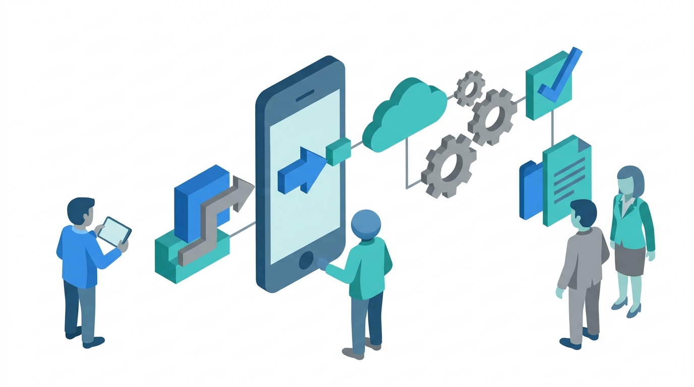 SMS automation and follow-up illustration