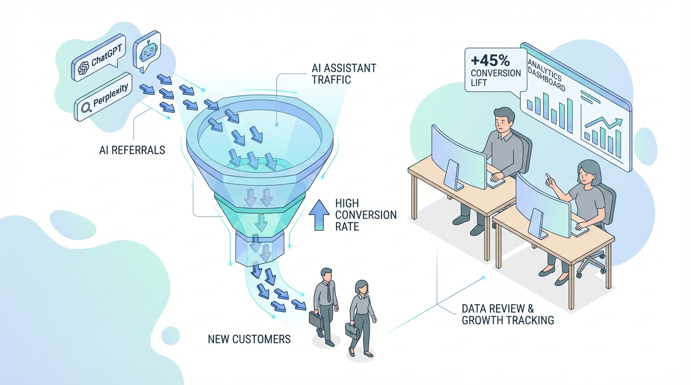 AI Referral Traffic Converts 4.4x Higher Than Organic, and Most Marketers Are Ignoring It