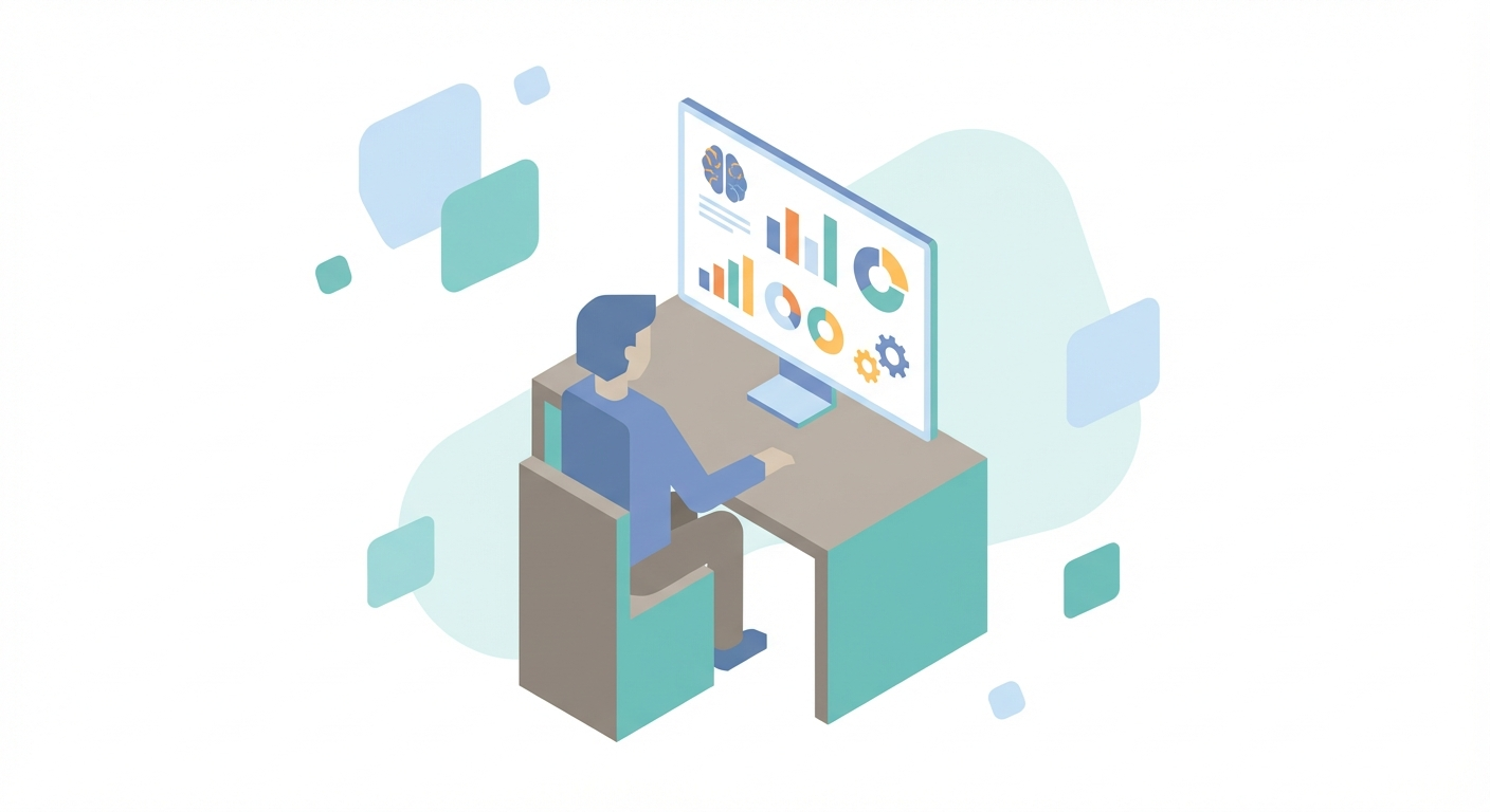 A marketing agency team analyzing AI search dashboard results