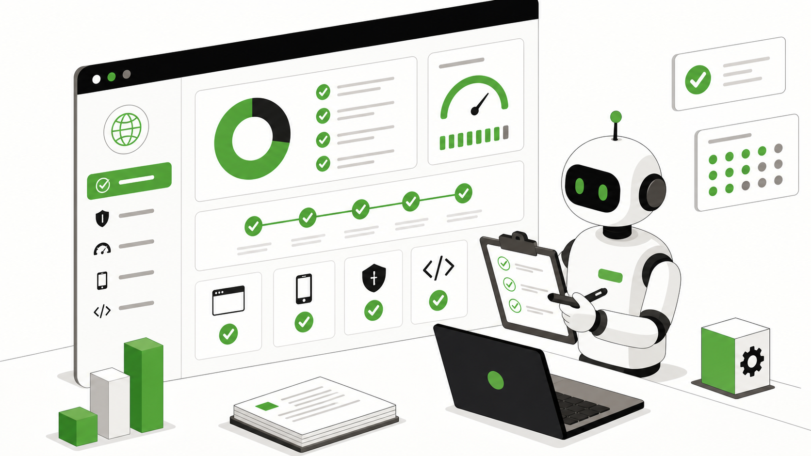 Agent reviewing a website readiness dashboard