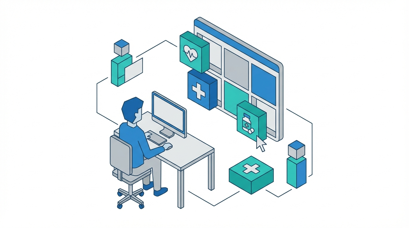 marketer editing healthcare content blocks