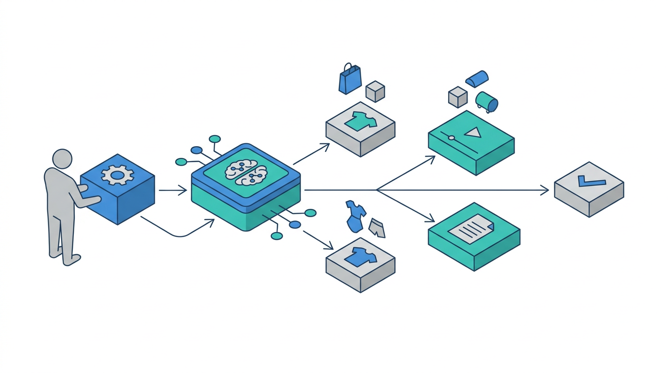 B2B AI recommendation workflow with prompt mapping, content fixes, proof signals, and ongoing measurement