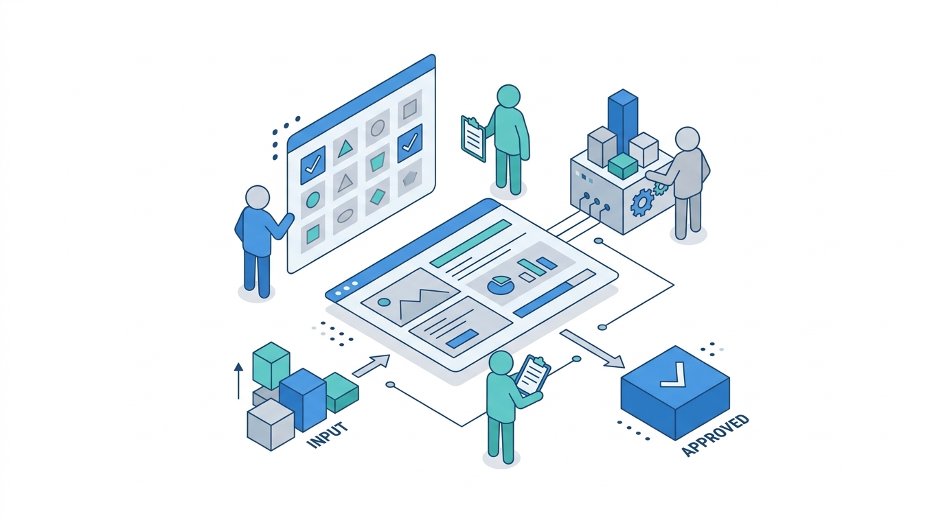 Rehab marketing team reviewing thin content pages versus stronger trust-based AI search signals