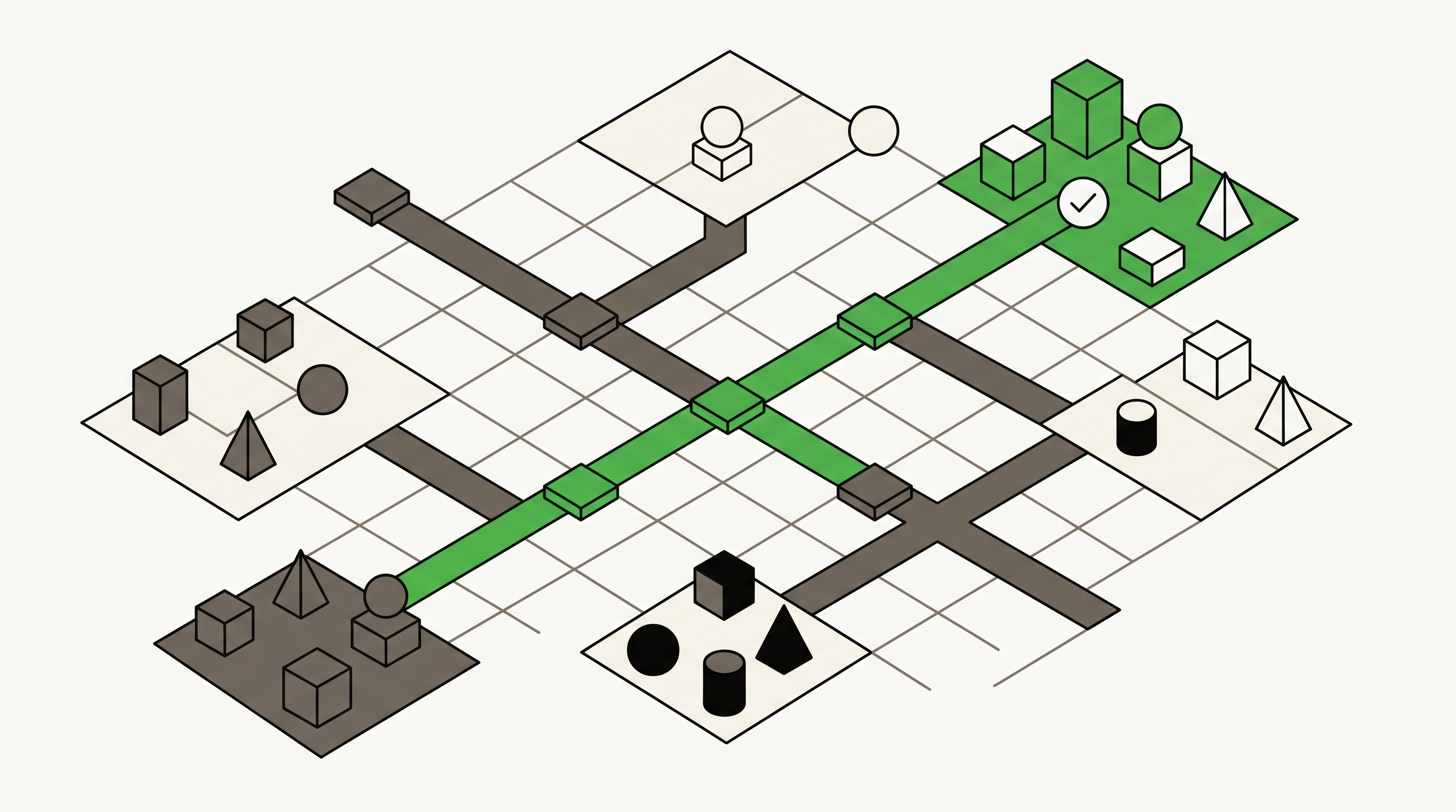 Service page wireframe with headline, proof cards, FAQ blocks, and a clear call to action