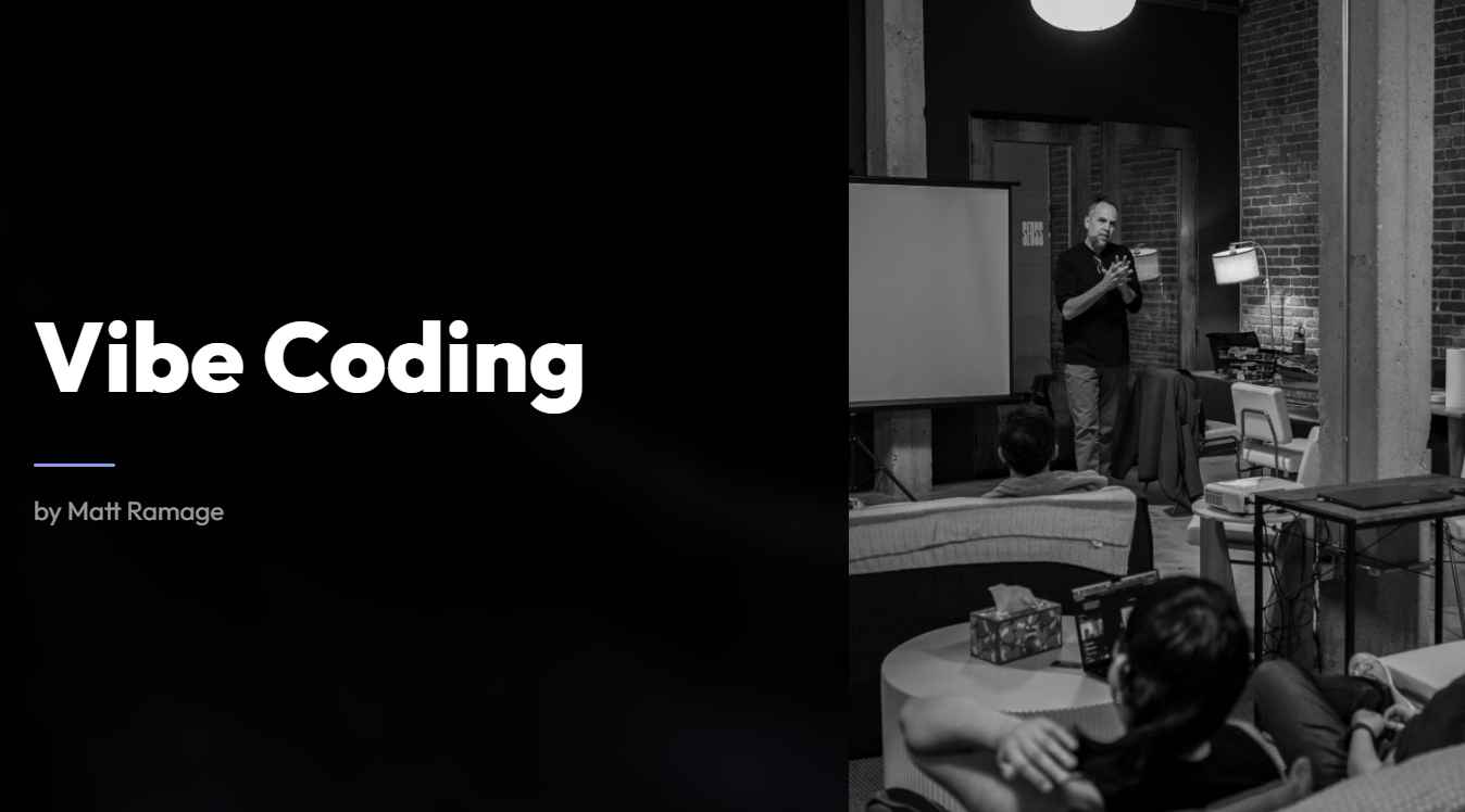 What Is Vibe Coding? A Recap from Today's Workshop