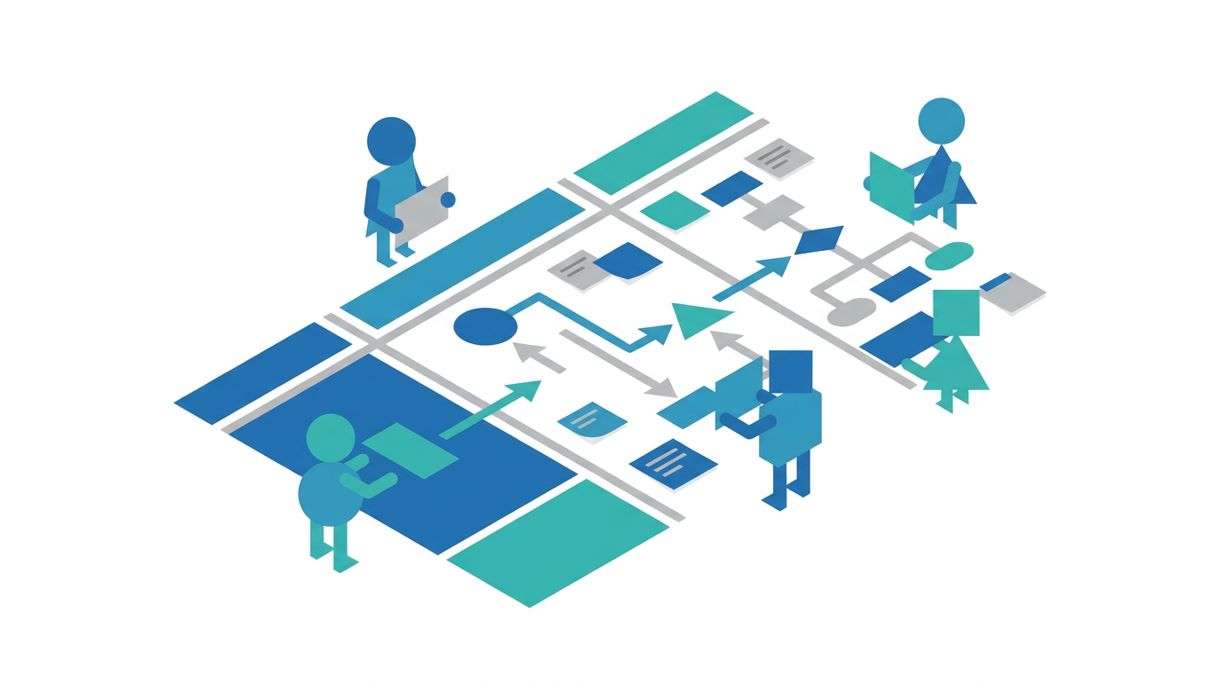 Team reviewing an action plan that connects AI visibility evidence to revenue reporting