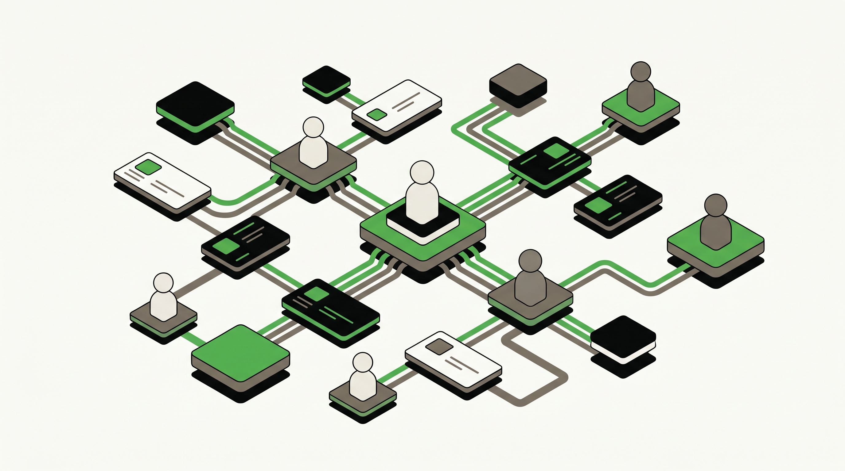 Marketing and IT teams reviewing AI agent access logs on a shared dashboard