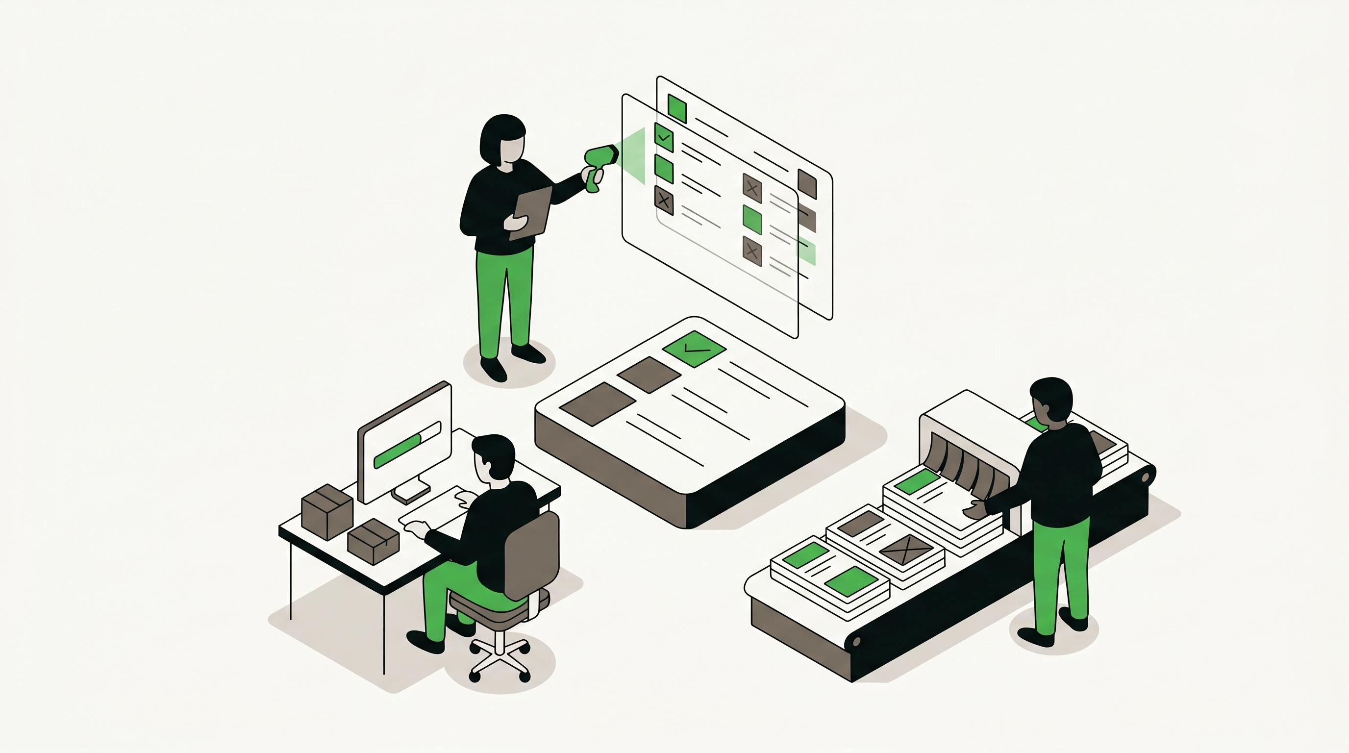 Website team auditing forms, labels, and machine-readable structure