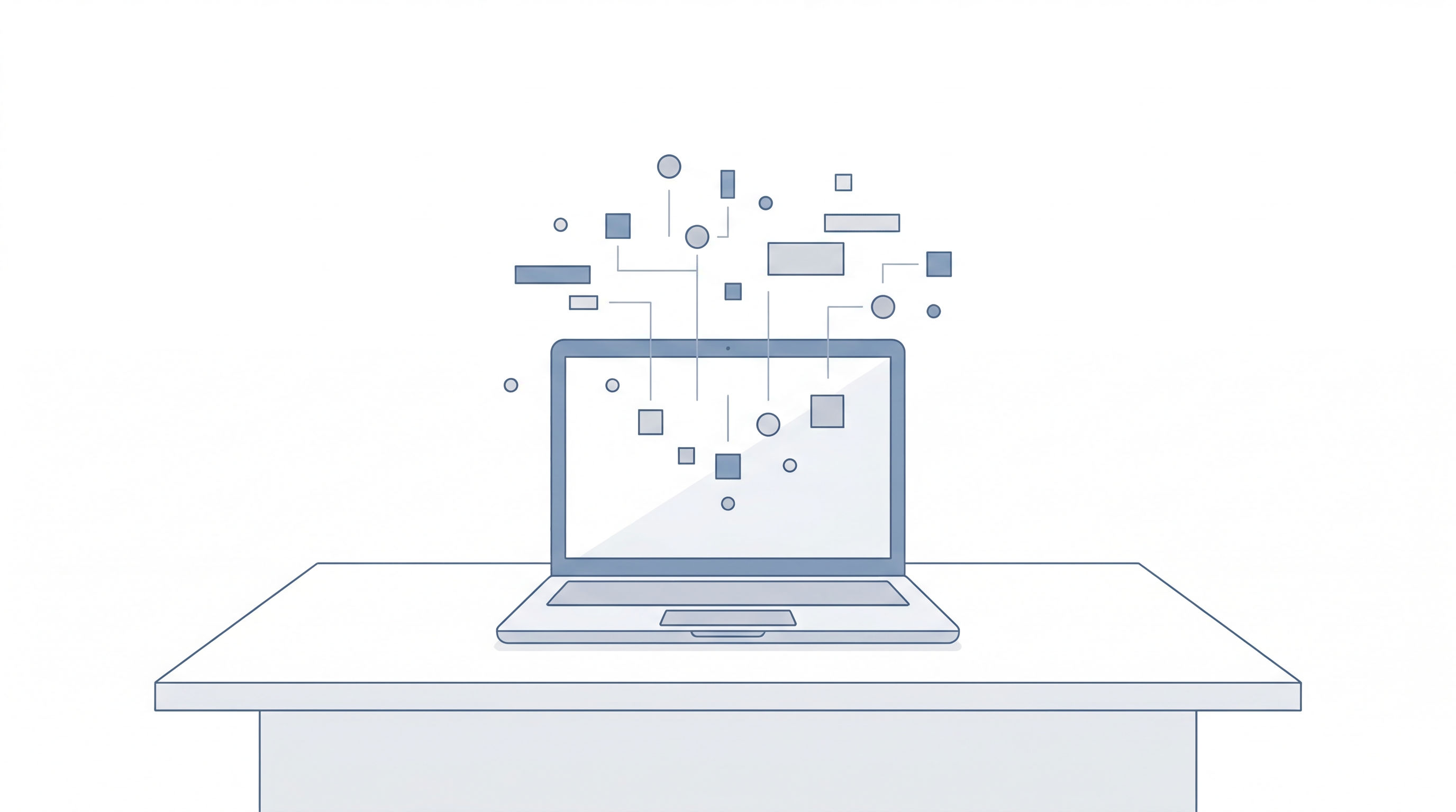 Laptop displaying simple AI marketing concepts for beginners