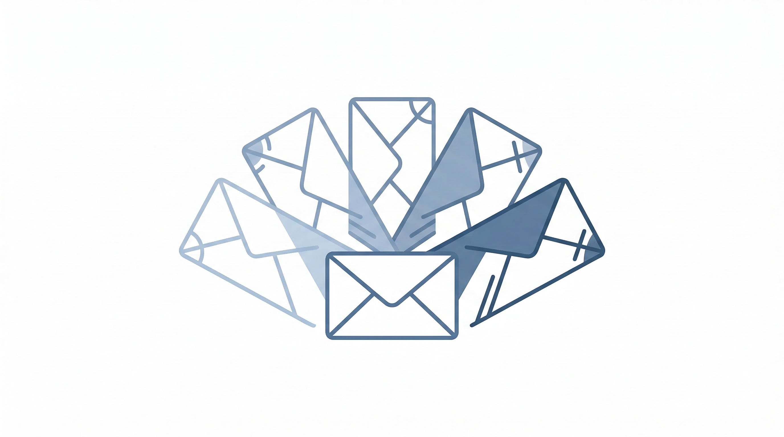 One marketing message splitting into multiple personalized versions for different customers