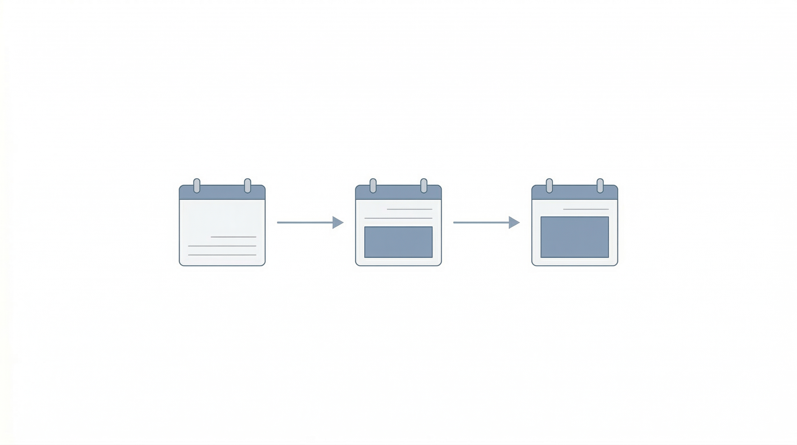 Three-month implementation timeline showing gradual progress and increasing results