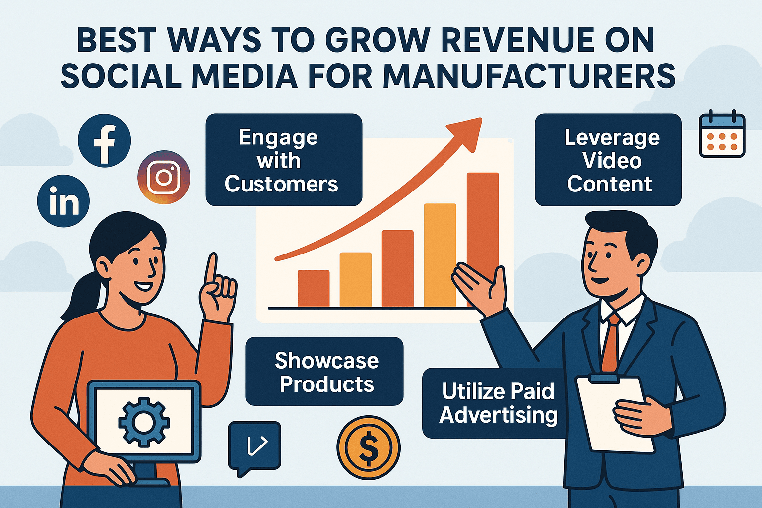 Best Ways to Grow Revenue on Social Media for Manufacturers in 2025