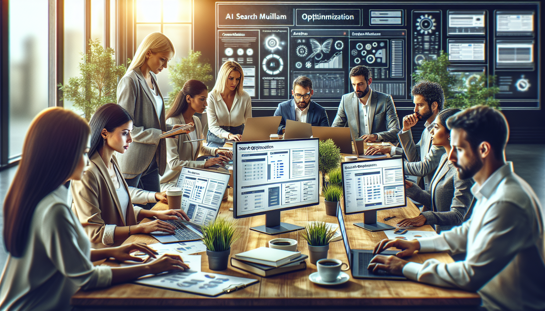 AI search optimization team collaboration and strategy execution with client