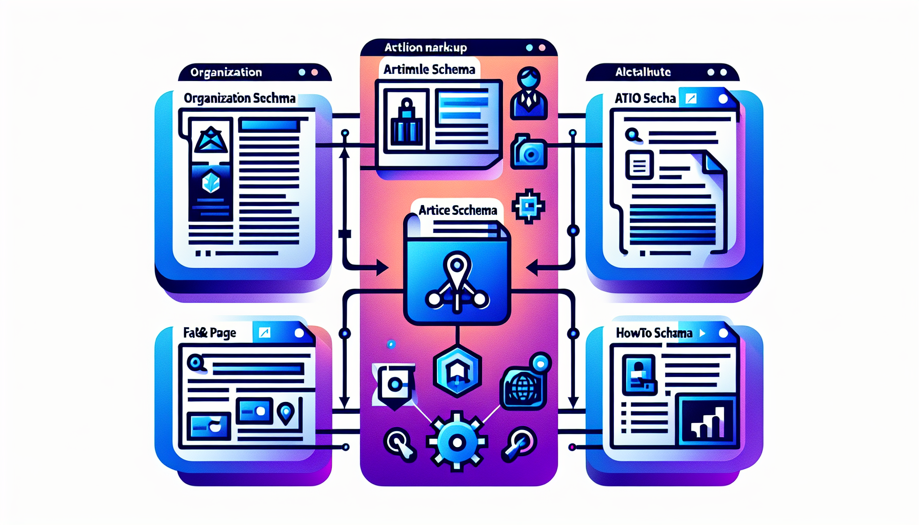 Essential schema markup types for AI search visibility