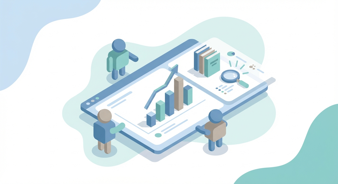 Analytics dashboard with rising bar chart and citation frequency tracking across multiple AI platforms