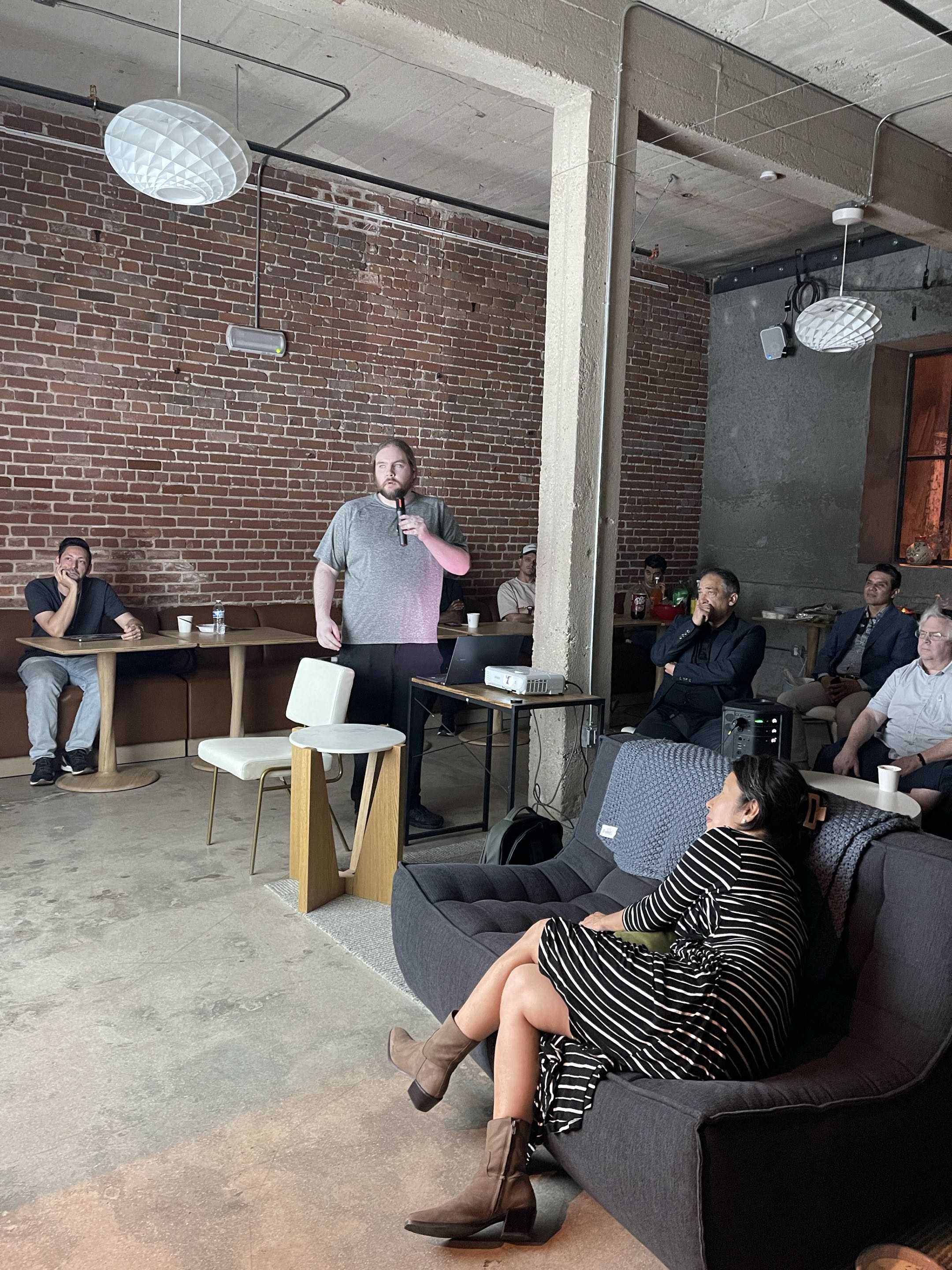 Edwin Grace presenting at AI in Production LA