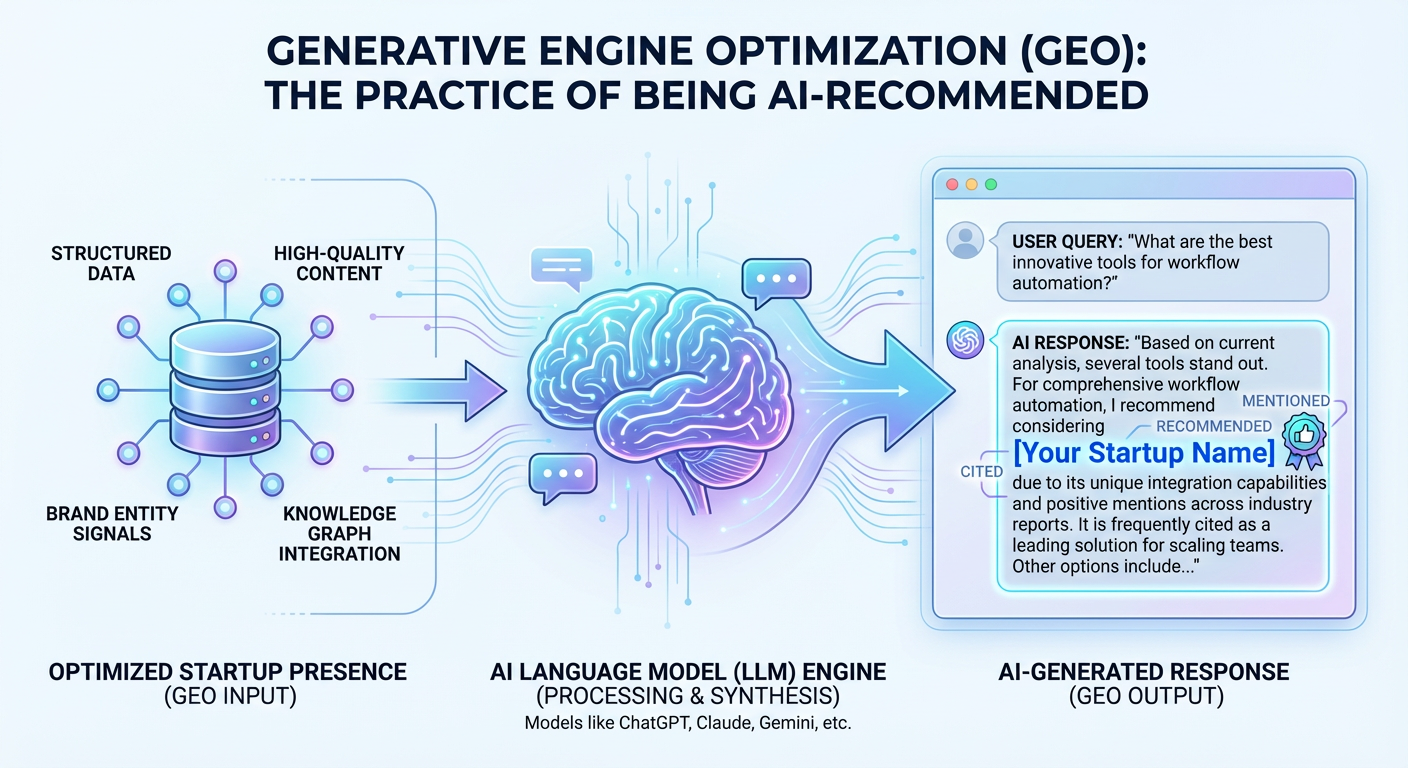 Professional startup team analyzing GEO metrics and AI platform performance