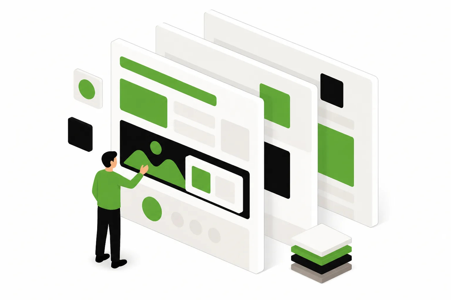 Layered content blocks with clear sections.