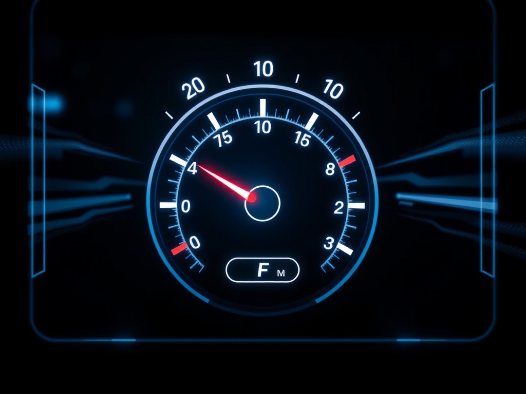 Speedometer representing website performance optimization